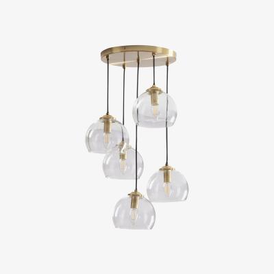 The Range Genoa 5 Light Ceiling Fitting - Brass