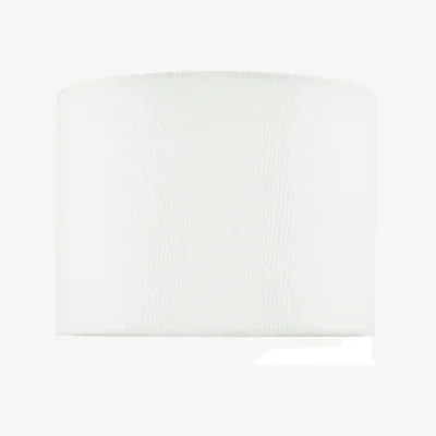 The Range Boris White Cotton Drum Shade 20cm