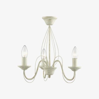 The Range 3 Light Brushed Cream Gold Ceiling Fitting - Cream