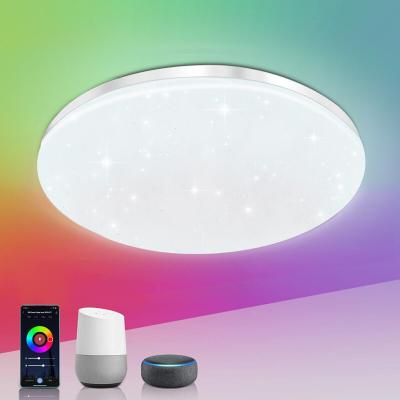 The Range 20W RGB LED Ceiling Light with Voice Commands and App Control - White