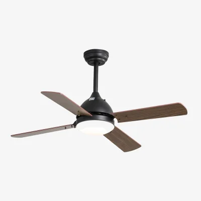 The Range Modern 4 Blade Ceiling Fan Light with Remote - Dark Brown