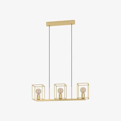 The Range EGLO Cumiole Modern Gold Steel 3-light Pendant - Gold-Coloured