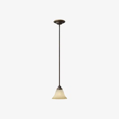 The Range Cello 1 Light Dome Ceiling Mini Pendant Antique Bronze, E27 - Antique Bronze