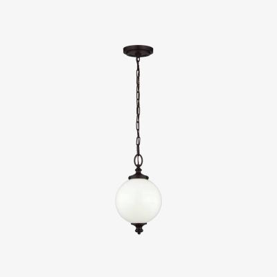 The Range Parkman 1 Light Small Globe Ceiling Pendant Bronze, E27 - Bronze
