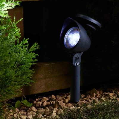 The Range Pack Of 4 Smart Solar Prima Spotlights - Black