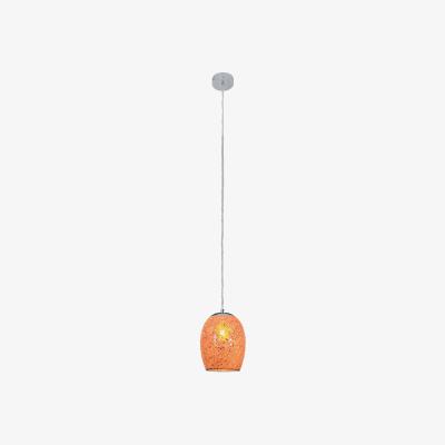 The Range Delaware Satin Silver and Orange Pendant  - Silver