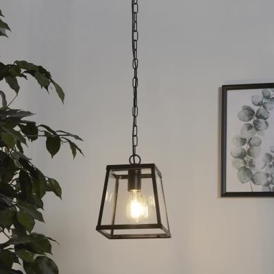 The Range Bellevue 1 Light Industrial Pendant Black - Black