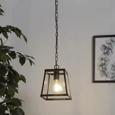 The Range Bellevue 1 Light Industrial Pendant Black - Black