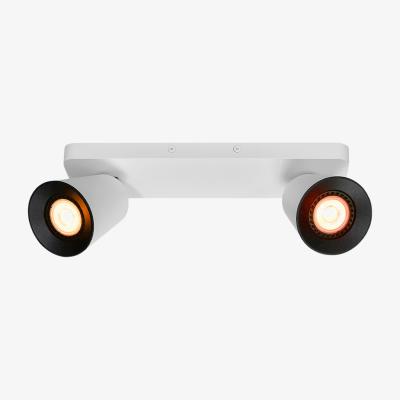 The Range CGC ELLI White Double Cylinder Surface Mounted Adjustable Spotlight - white
