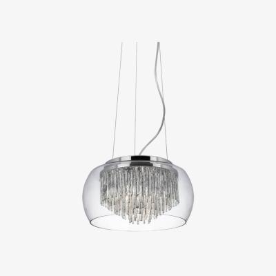 The Range Curva 4 Light Ceiling Pendant Chrome, Glass, G9 - Chrome