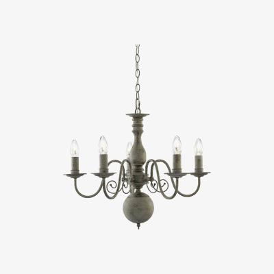 The Range Greythorne 5 Light Multi Arm Ceiling Pendant Grey, E14 - Grey