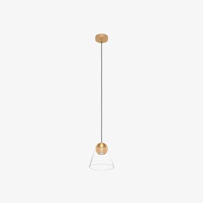 The Range EGLO Cerasella Brass Clear Pendant - Yellow