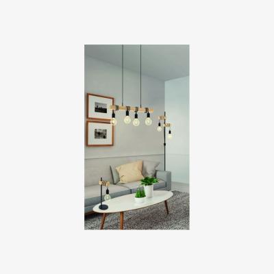 The Range Townshend Industrial Table Lamp with Exposed Lightbulb - Black