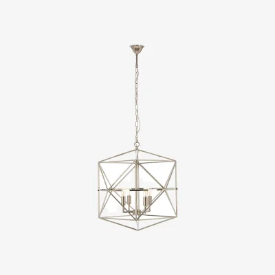 The Range Kamara Hexagonal Pendant Light - Silver