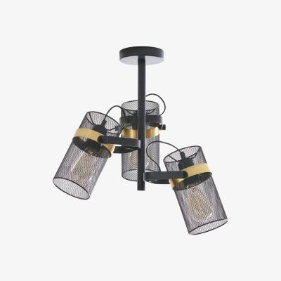 The Range Saxon 3 Light Ceiling Fitting - Black