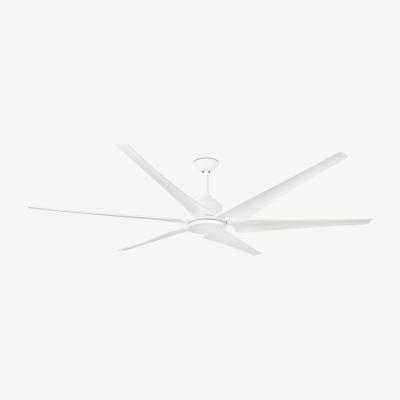 The Range Cies White 6 Blade Ceiling Fan With DC Motor Smart - Shiny White