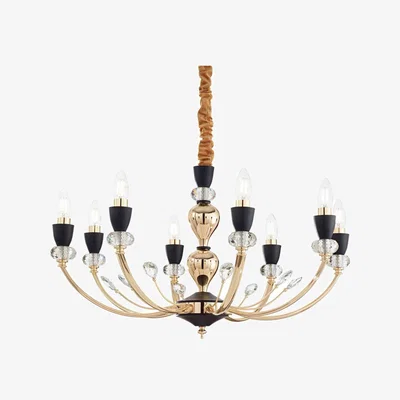 The Range Vanity 8 Light Pendant Light - Black