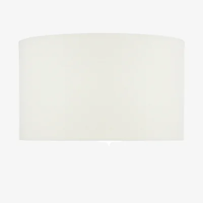 The Range Esarosa White Linen Drum Shade 37cm