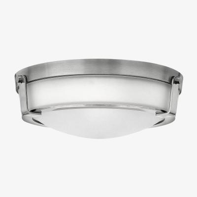 The Range Hathaway 3 Light Medium Flush Mount Ceiling Light Nickel, E27 - Nickel
