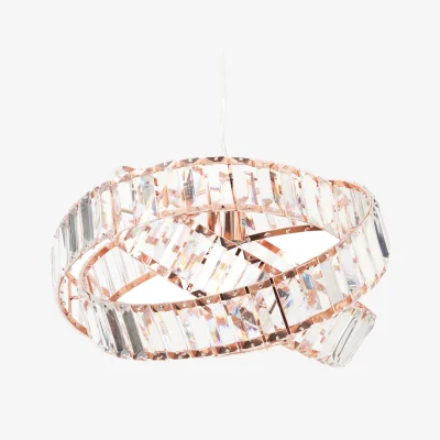 The Range Kasia Rings Ceiling Pendant Light - Rose Gold