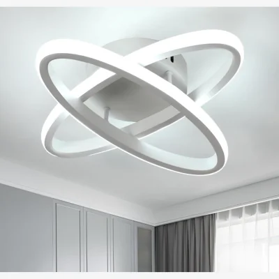 The Range LED Oval White Ceiling Light - White
