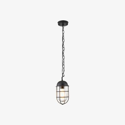 The Range Kitron Cage Ceiling Light Pendant - Black