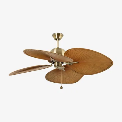 The Range Cuba Old Gold Ceiling Fan - Yellow