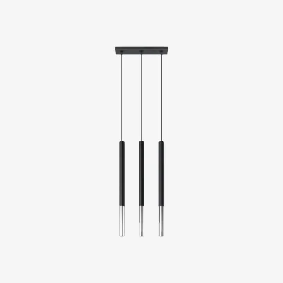 The Range Pendant lamp MOZAICA 3L black/golden - black/chrome / 30cm