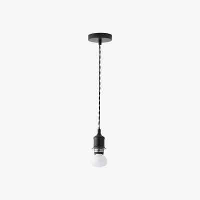 The Range Shaw Rechargeable Ceiling Pendant Lampholder - Matte Black
