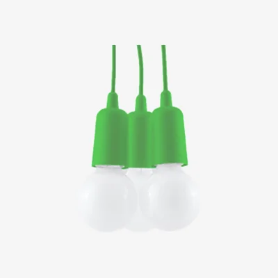 The Range Pendant lamp DIEGO 3 orange - green