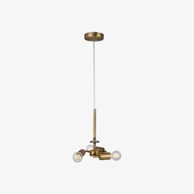 The Range Baymont Antique Brass 3m 3 Light E27 Ceiling Pendant - Antique Brass