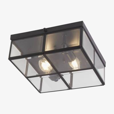 The Range 2 Light Semi Flush Matt Black, E14 - Matt Black