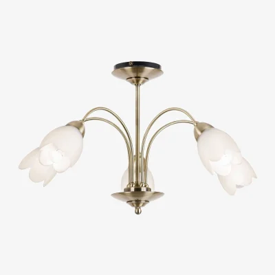 The Range Endon Collection Lighting Petal Ceiling Light Brass - Brass
