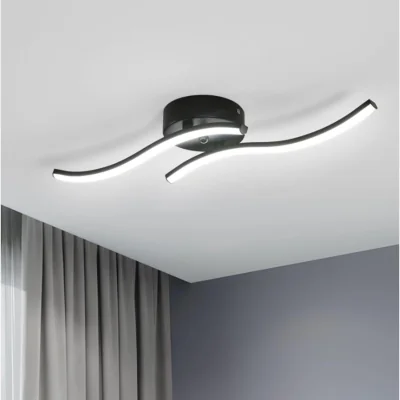 The Range LED Paralles Ceiling Light Black - Black