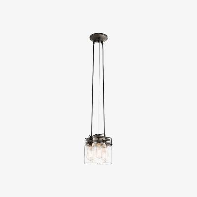 The Range Brinley 3 Light Cluster Pendant Olde Bronze, E27 - Olde Bronze