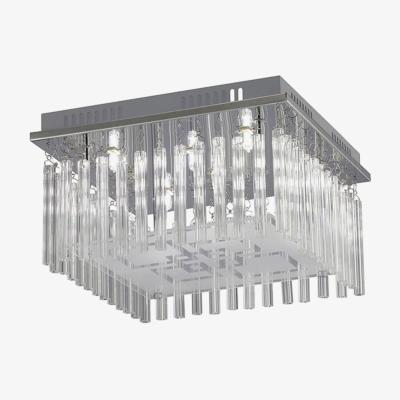 The Range Capella Flush Ceiling 6 Light Polished Chrome, Glass - Polished Chrome