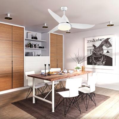The Range Ceiling Fan with Light, Reversible Airflow, 3 Blades - White