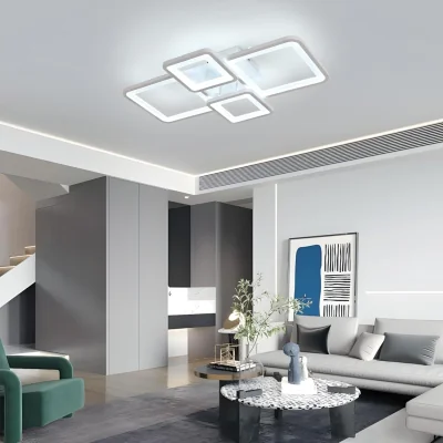 The Range GOECO Ceiling Light LED Dimmable 54W, Ceiling Light Living Room Modern - White
