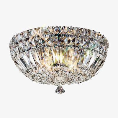The Range Georgina Flush Ceiling 5 Light Polished Chrome, Crystal - Polished Chrome