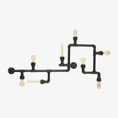 The Range Plumber 8 Light Indoor Wall  Ceiling Light - Matt Black