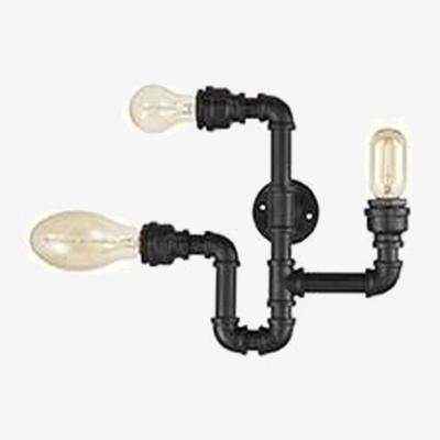 The Range Plumber 3 Light Indoor Wall  Ceiling Light - Matt Black