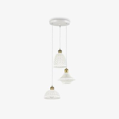 The Range Lugano 3 Light Cluster Ceiling Pendant - White