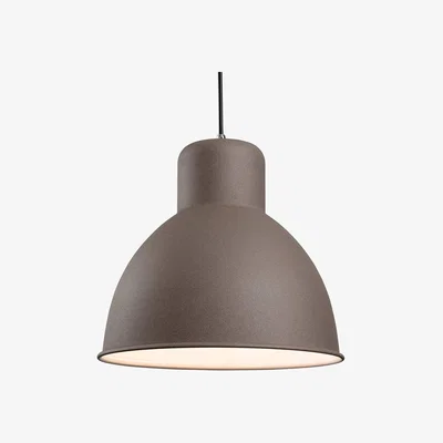 The Range Riva 1 Light Ceiling Pendant Bar Concrete, E27 - Concrete