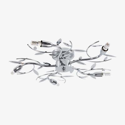 The Range Blossom Modern 5 Way Decorative Silver Chrome Ceiling Light - Silver