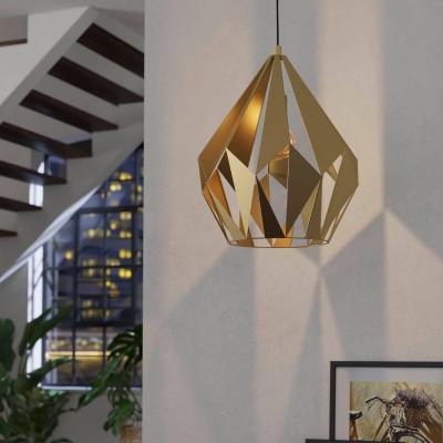 The Range EGLO Single Pendant Light E27 Gold CARLTON - gold-coloured