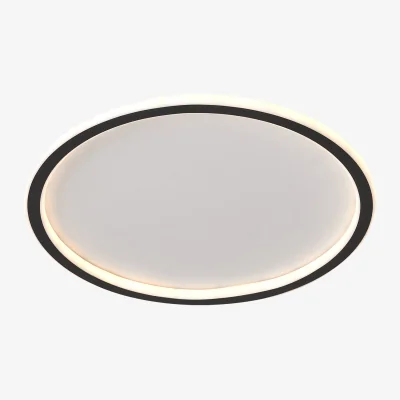 The Range Modern Circular Adjustable LED Ceiling Light with Remote Control - White and Black