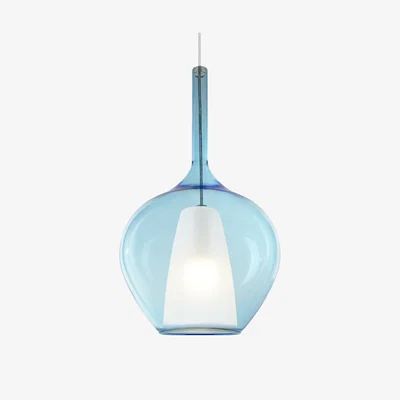 The Range Ideal Lux Lighting Kalique Pendant Light Blue - Blue