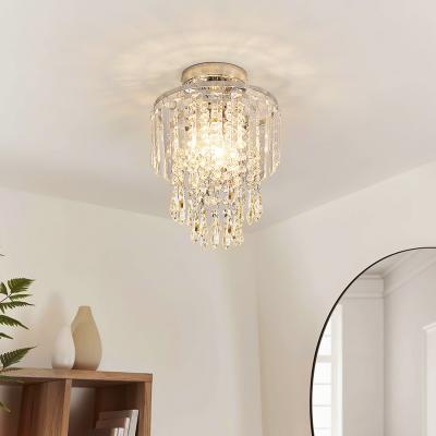 The Range Crystal Mount Ceiling Light with Chromed Base - Chrome