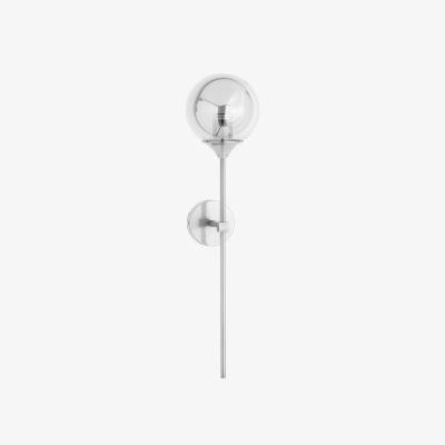 The Range Glass Globe Wall Pendant Modern Lighting - Silver