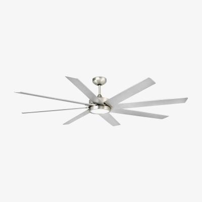 The Range Century Led Matt Nickel 6 Blade Ceiling Fan With DC Motor - Satin Nickel